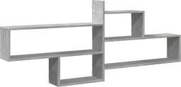 vidaXL - Wandschap - 167,5x18x68 - cm - bewerkt - hout - betongrijs