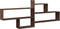 vidaXL - Wandschap - 167,5x18x68 - cm - bewerkt - hout - bruin - eikenkleurig