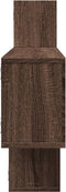vidaXL - Wandschap - 167,5x18x68 - cm - bewerkt - hout - bruin - eikenkleurig