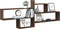 vidaXL - Wandschap - 167,5x18x68 - cm - bewerkt - hout - bruin - eikenkleurig
