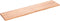 vidaXL - Wandschap - 180x40x(2-4)cm - behandeld - massief - eikenhout - lichtbruin