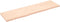vidaXL - Wandschap - 180x50x(2-4) - cm - onbehandeld - massief - eikenhout