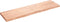 vidaXL - Wandschap - 180x50x(2-6)cm - behandeld - massief - eikenhout - lichtbruin