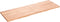 vidaXL - Wandschap - 180x60x(2-4)cm - behandeld - massief - eikenhout - lichtbruin