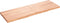 vidaXL - Wandschap - 180x60x(2-6)cm - behandeld - massief - eikenhout - lichtbruin