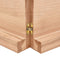 vidaXL - Wandschap - 180x60x(2-6)cm - behandeld - massief - eikenhout - lichtbruin