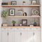 vidaXL - Wandschap - 180x60x(2-6) - cm - onbehandeld - massief - eikenhout