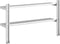 vidaXL - Wandschap - 2-laags - 100x23,5x60 - cm - roestvrijstaal - zilverkleurig