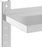 vidaXL - Wandschap - 2-laags - 100x23,5x60 - cm - roestvrijstaal - zilverkleurig