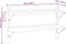 vidaXL - Wandschap - 2-laags - 100x23,5x60 - cm - roestvrijstaal - zilverkleurig