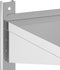 vidaXL - Wandschap - 2-laags - 100x30x60 - cm - roestvrijstaal - zilverkleurig