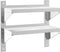 vidaXL - Wandschap - 2-laags - 50x23,5x48 - cm - roestvrijstaal - zilverkleurig