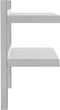vidaXL - Wandschap - 2-laags - 50x23,5x48 - cm - roestvrijstaal - zilverkleurig