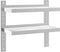 vidaXL - Wandschap - 2-laags - 50x23,5x48 - cm - roestvrijstaal - zilverkleurig
