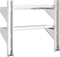 vidaXL - Wandschap - 2-laags - 50x23,5x48 - cm - roestvrijstaal - zilverkleurig