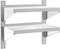 vidaXL - Wandschap - 2-laags - 50x30x48 - cm - roestvrijstaal - zilverkleurig
