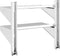 vidaXL - Wandschap - 2-laags - 50x30x48 - cm - roestvrijstaal - zilverkleurig