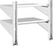 vidaXL - Wandschap - 2-laags - 50x40x48 - cm - roestvrijstaal - zilverkleurig