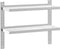 vidaXL - Wandschap - 2-laags - 75x23,5x60 - cm - roestvrijstaal - zilverkleurig