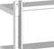 vidaXL - Wandschap - 2-laags - 75x23,5x60 - cm - roestvrijstaal - zilverkleurig