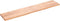vidaXL - Wandschap - 200x40x(2-4)cm - behandeld - massief - eikenhout - lichtbruin