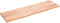 vidaXL - Wandschap - 200x60x(2-4)cm - behandeld - massief - eikenhout - lichtbruin