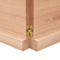 vidaXL - Wandschap - 200x60x(2-4)cm - behandeld - massief - eikenhout - lichtbruin