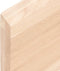 vidaXL - Wandschap - 200x60x(2-4) - cm - onbehandeld - massief - eikenhout