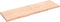 vidaXL - Wandschap - 200x60x(2-6) - cm - onbehandeld - massief - eikenhout