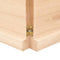 vidaXL - Wandschap - 220x50x(2-4) - cm - onbehandeld - massief - eikenhout