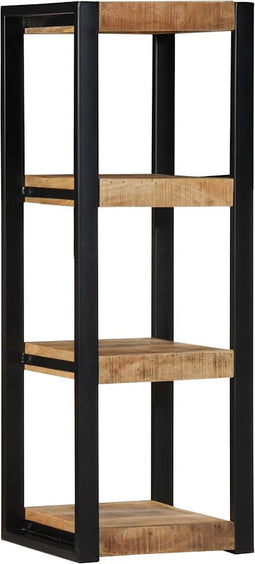 vidaXL - Wandschap - 35x35x100 - cm - massief - ruw - mangohout