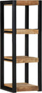 vidaXL - Wandschap - 35x35x100 - cm - massief - ruw - mangohout