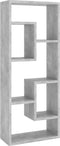vidaXL - Wandschap - 36x16x90 - cm - bewerkt - hout - betongrijs