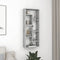 vidaXL - Wandschap - 36x16x90 - cm - bewerkt - hout - betongrijs