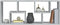 vidaXL - Wandschap - 36x16x90 - cm - bewerkt - hout - betongrijs
