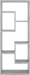 vidaXL - Wandschap - 36x16x90 - cm - bewerkt - hout - betongrijs