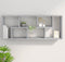 vidaXL - Wandschap - 36x16x90 - cm - bewerkt - hout - betongrijs
