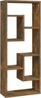 vidaXL - Wandschap - 36x16x90 - cm - bewerkt - hout - gerookt - eikenkleurig