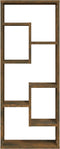 vidaXL - Wandschap - 36x16x90 - cm - bewerkt - hout - gerookt - eikenkleurig