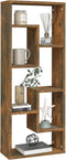 vidaXL - Wandschap - 36x16x90 - cm - bewerkt - hout - gerookt - eikenkleurig