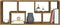 vidaXL - Wandschap - 36x16x90 - cm - bewerkt - hout - gerookt - eikenkleurig