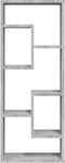 vidaXL - Wandschap - 36x16x90 - cm - bewerkt - hout - grijs - sonoma - eikenkleurig