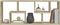 vidaXL - Wandschap - 36x16x90 - cm - bewerkt - hout - sonoma - eikenkleurig