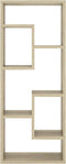 vidaXL - Wandschap - 36x16x90 - cm - bewerkt - hout - sonoma - eikenkleurig