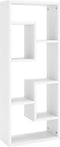 vidaXL - Wandschap - 36x16x90 - cm - bewerkt - hout - wit