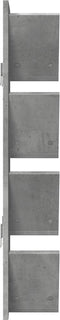 vidaXL - Wandschap - 4-laags - 33x16x90 - cm - betongrijs