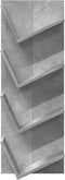 vidaXL - Wandschap - 4-laags - 33x16x90 - cm - betongrijs