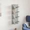 vidaXL - Wandschap - 4-laags - 33x16x90 - cm - betongrijs