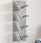 vidaXL - Wandschap - 4-laags - 33x16x90 - cm - betongrijs