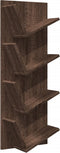 vidaXL - Wandschap - 4-laags - 33x16x90 - cm - bruin - eikenkleurig
